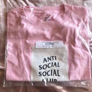Anti Social Social Club Pink Tee Shirt